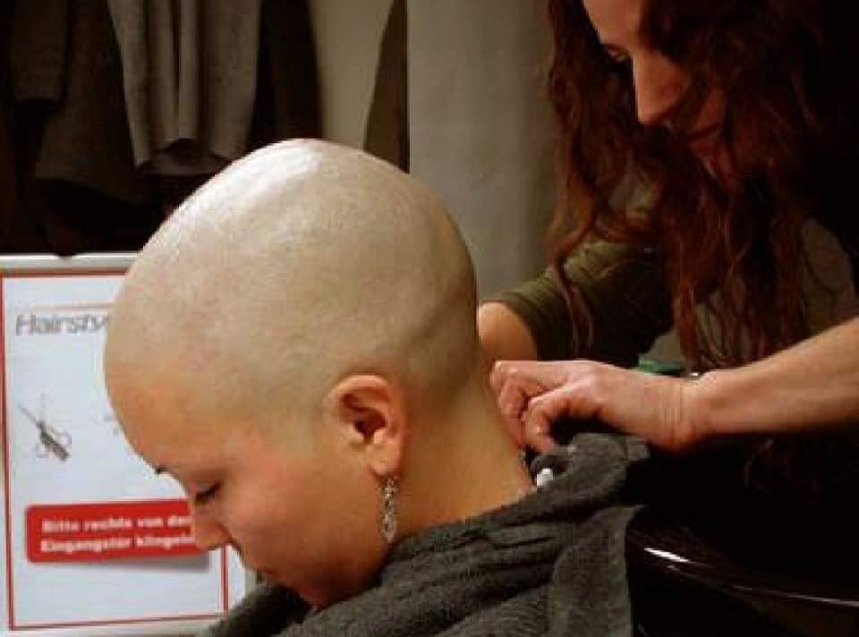 Molly holly shaved bald